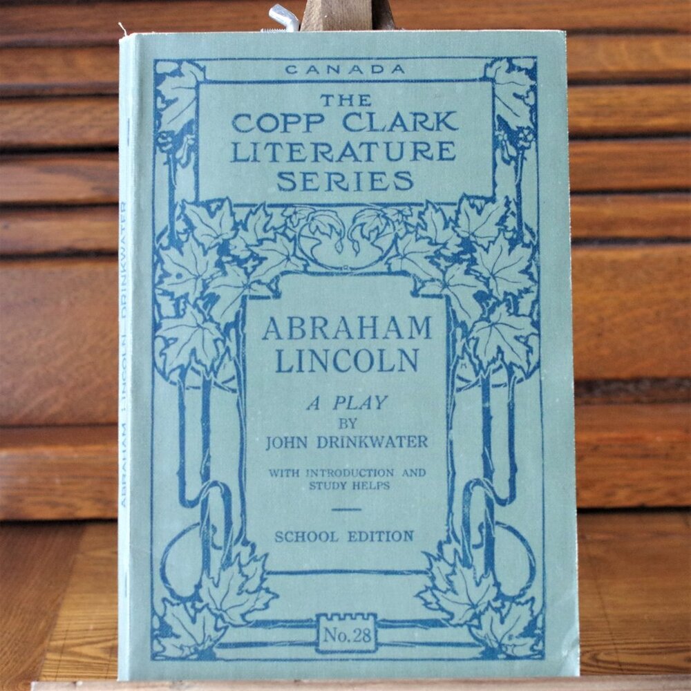 School Book "Abraham Lincoln: A Play with Introduction and Study Helps" 1927